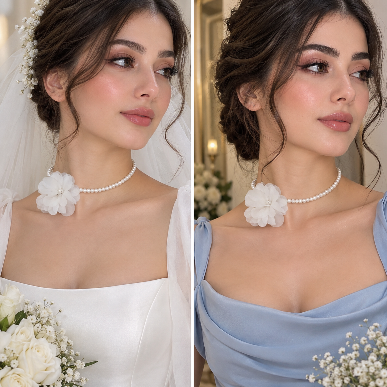 گردنبند مروارید سنگی