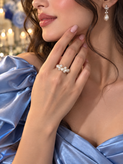 انگشتر مروارید سنگی؛ استیل ضدزنگ، ضدآب و ضدحساسیت.