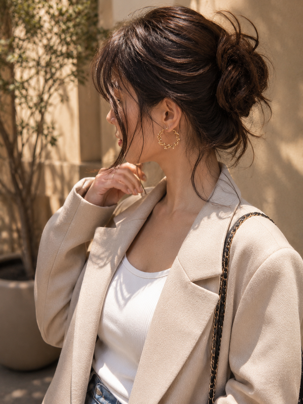 گوشواره منجق گلد